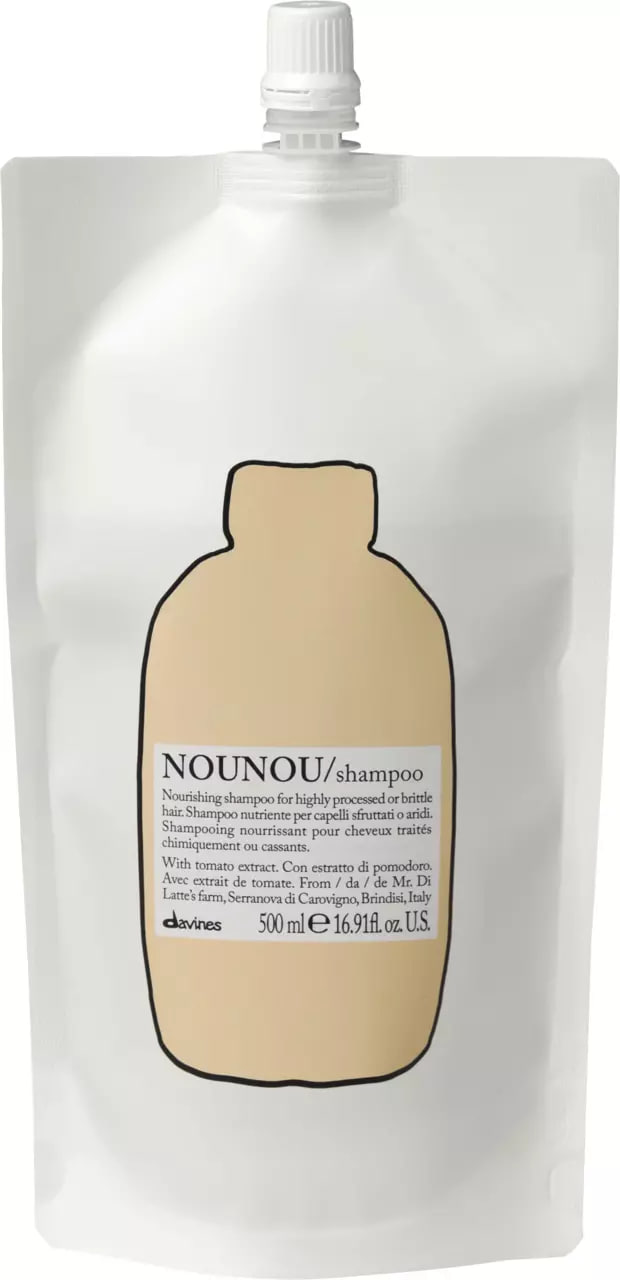 DAVINES REFILL NOUNOU SHAMPOO 500ml - Живильний шампунь для пошкодженого та ламкого волосся DAVINES REFILL NOUNOU SHAMPOO 500ml - Живильний шампунь для пошкодженого та ламкого волосся